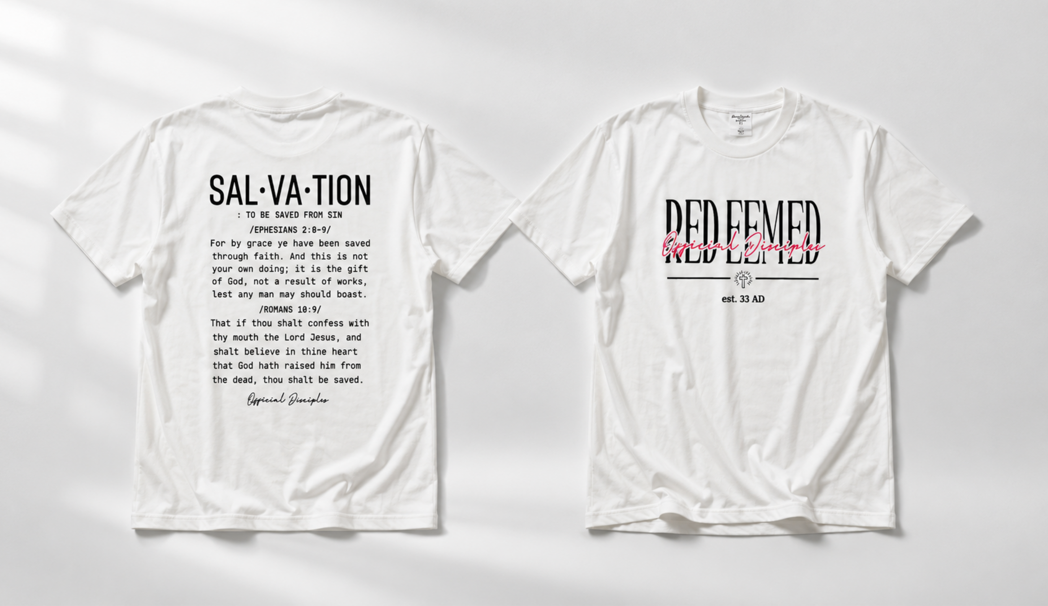 REDEEMED: Official Disciples Gym Shirt